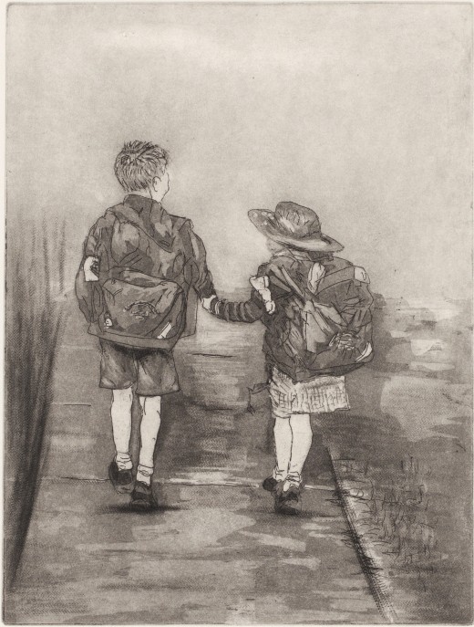 Tonge, Gera 'WALKING TO SCHOOL IN WINTER' Impressions 2018