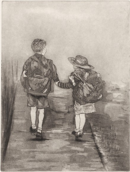 Tonge, Gera 'WALKING TO SCHOOL IN WINTER' Impressions 2018